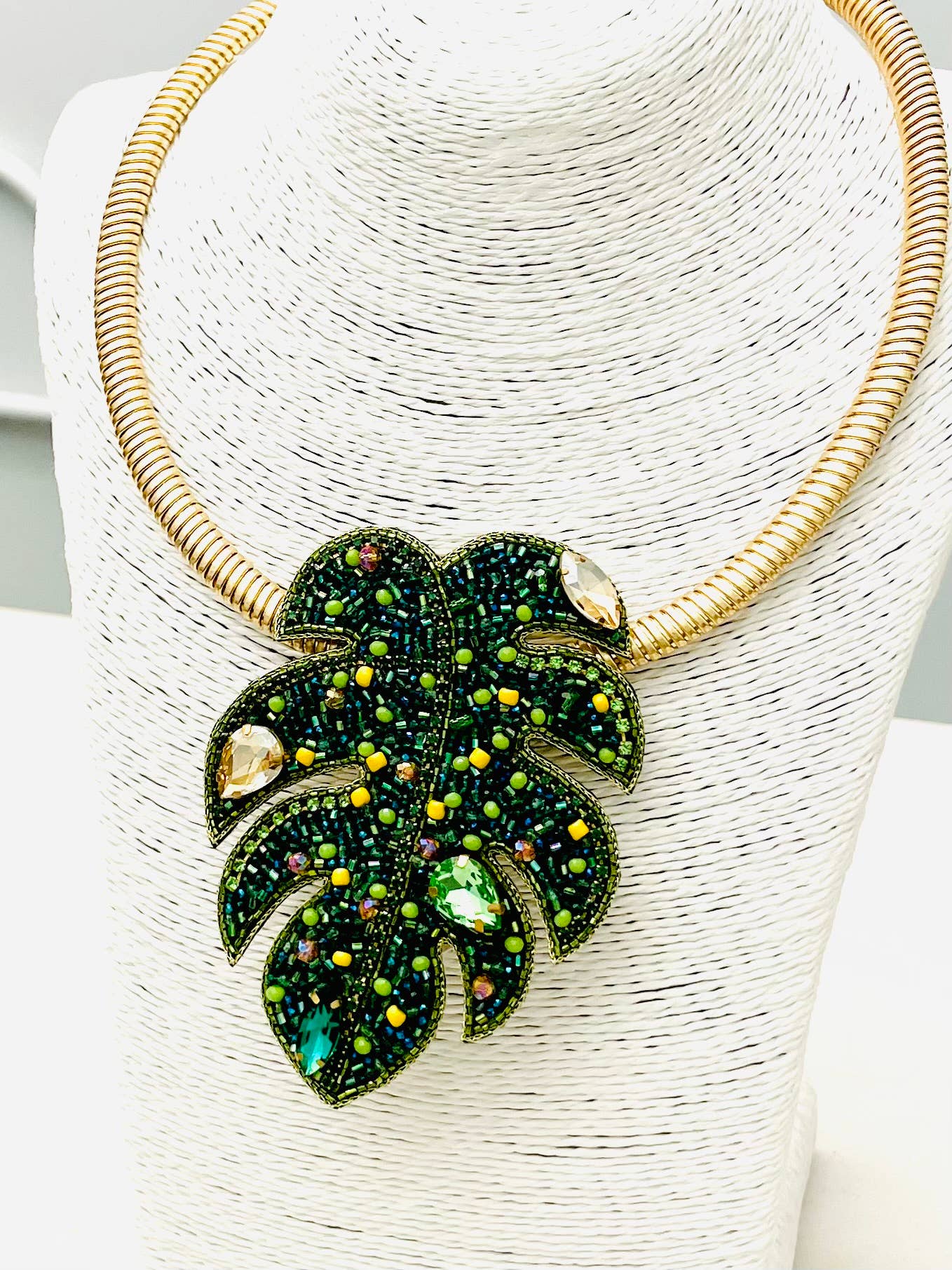 Palm Leaf Necklace