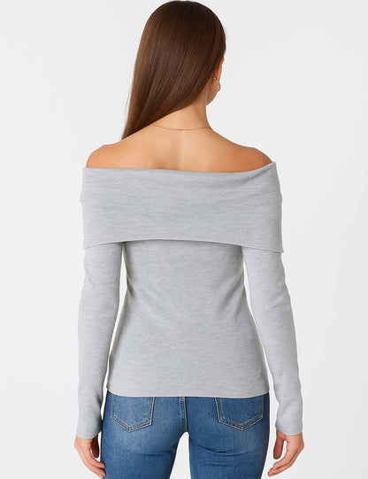 Black Off-Shoulder Top