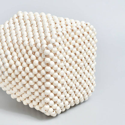 Ivory Beaded Handbag