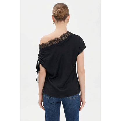 Black Off Shoulder Blouse