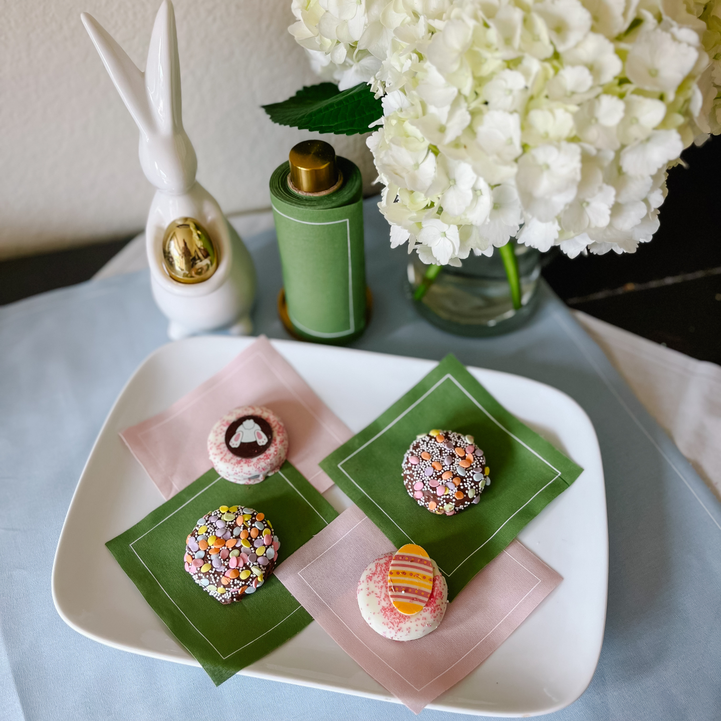 Blush Cocktail Napkin Roll