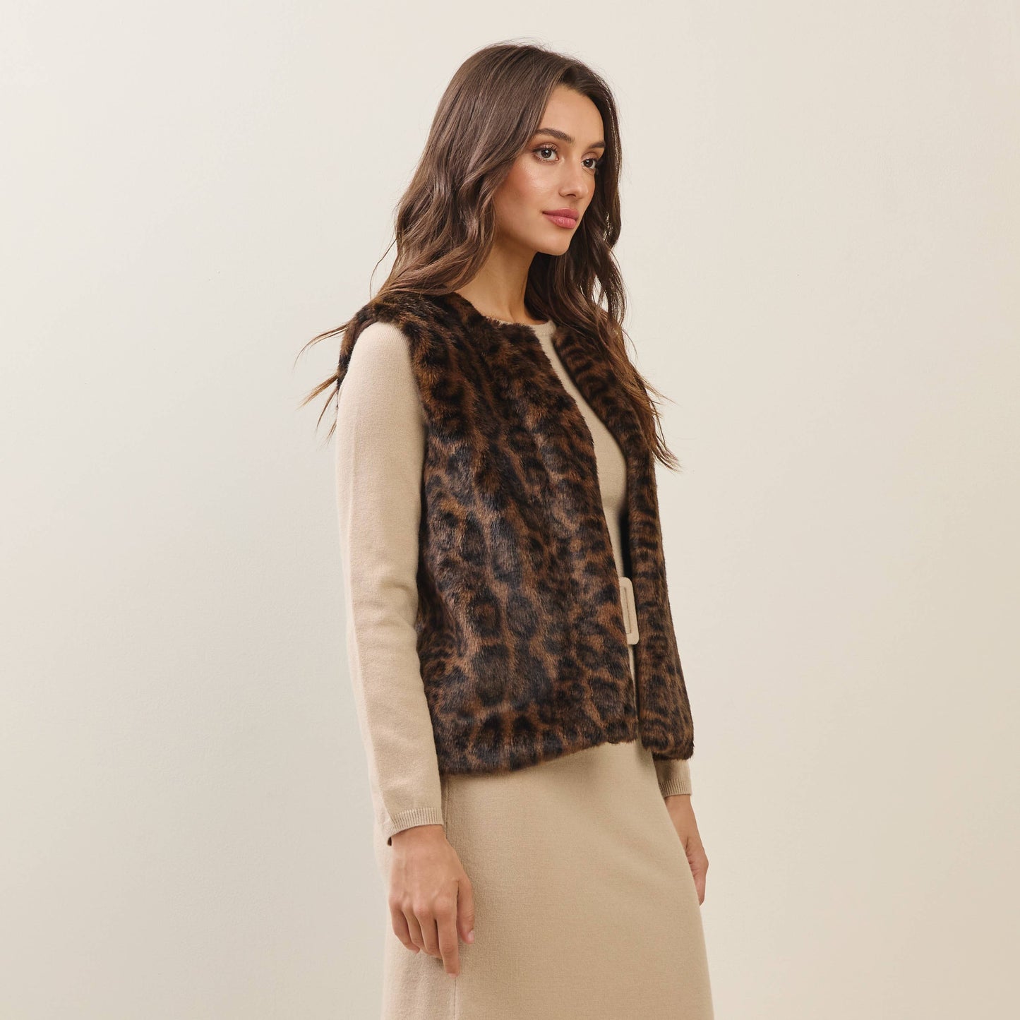Leopard Fur Vest