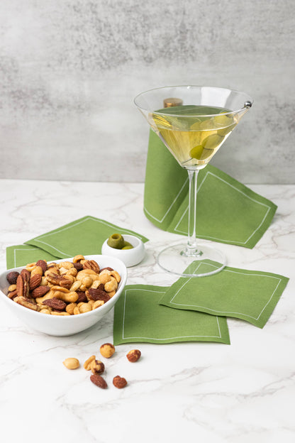 Green Cocktail Napkin Roll