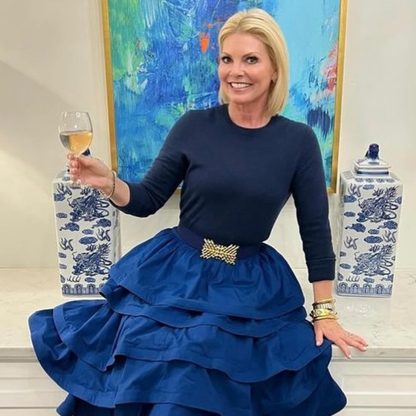 Gold Crisscross Bamboo Belt Buckle