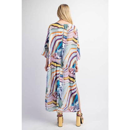 Abstract Maxi Dress