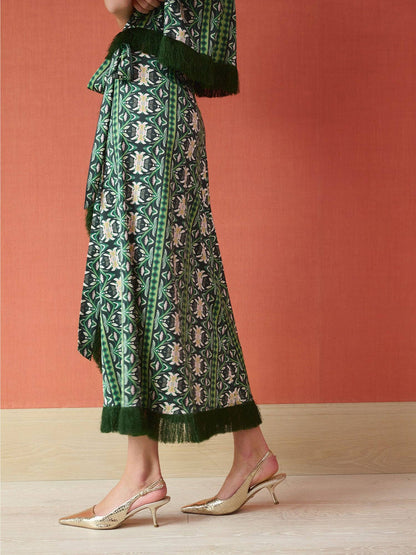 Cooper Wrap Skirt - Garland Green