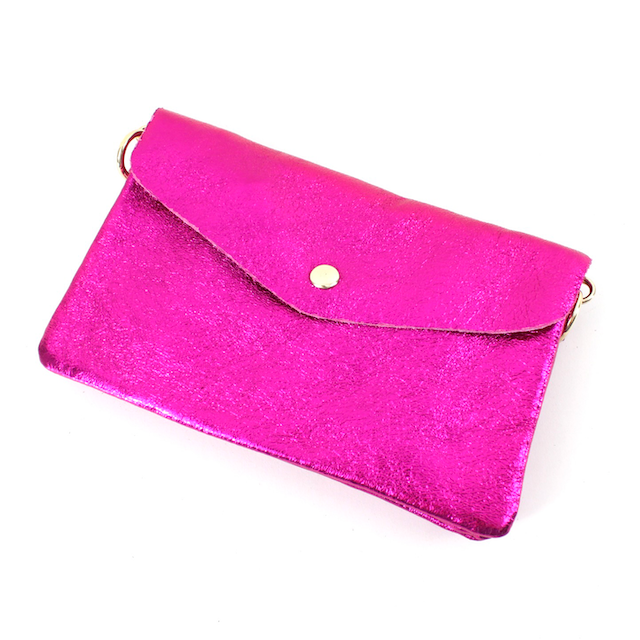 Blue Leather Crossbody Bag