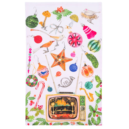 Tea Towel- Gather Round the Yulog