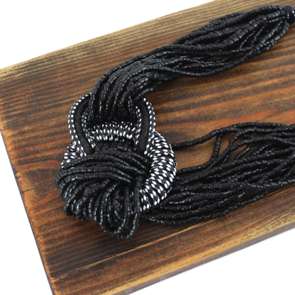 Black Beaded Necklace