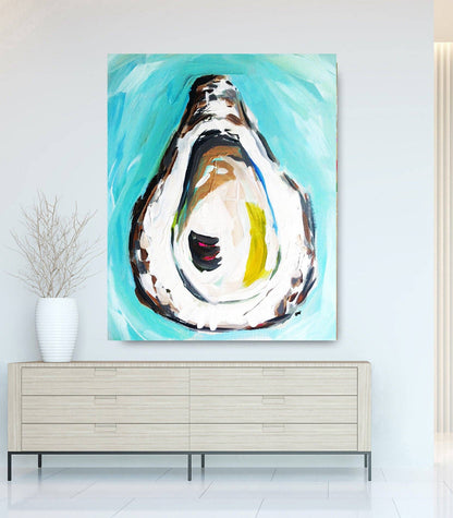 Oyster Print on Paper "Oyster with Citron": Print / 16" x 20"