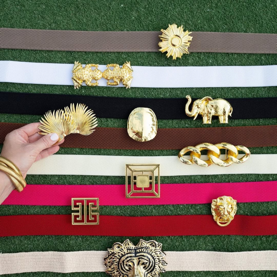 Gold Tibet Tiger Belt Buckle