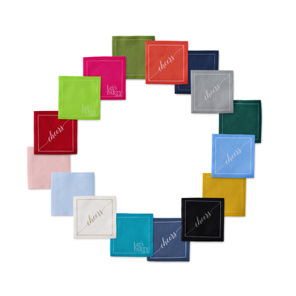 Blush Cocktail Napkin Roll