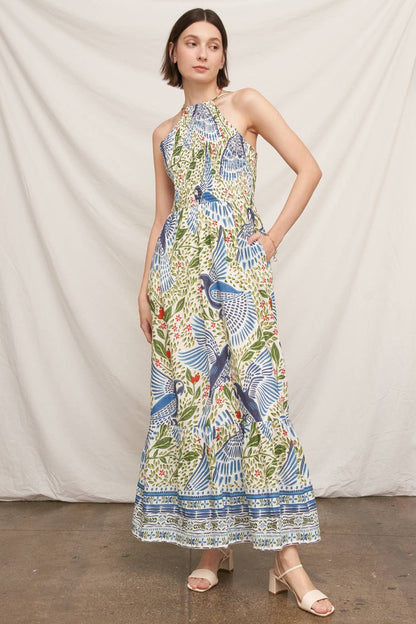 Smocked Blue Bird Dress