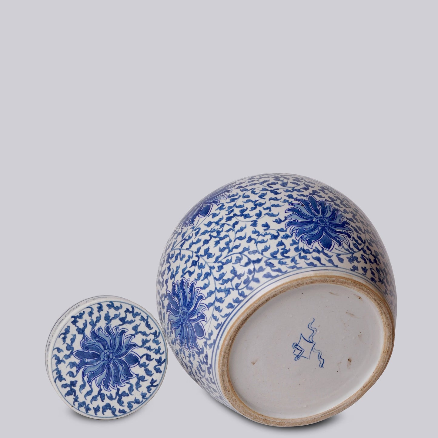 Blue & White Lotus Jar