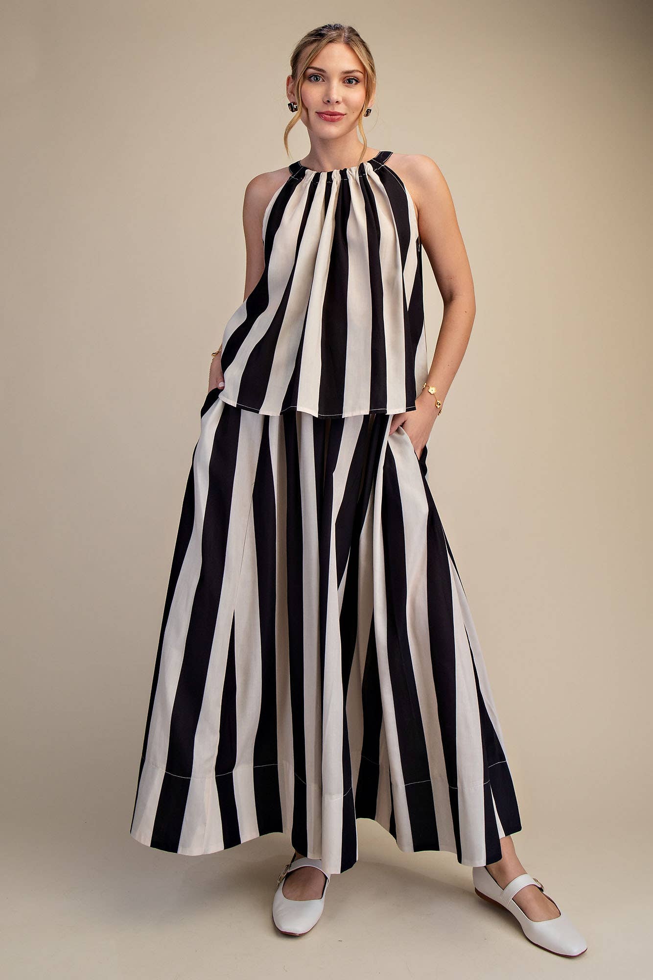 Black & White Striped Tank Top