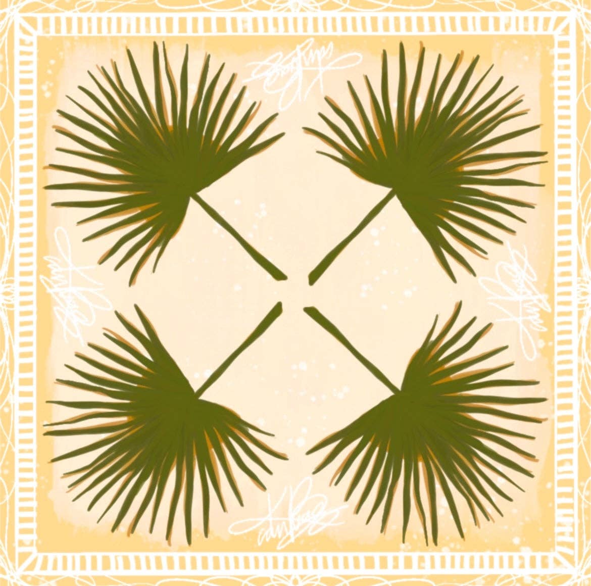Palmè Silk Scarf