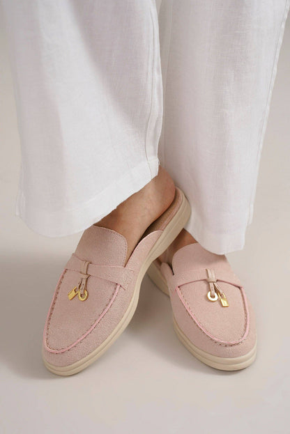 Pink Suede Loafer