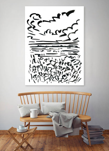 See For Miles: 40" H x 30" W