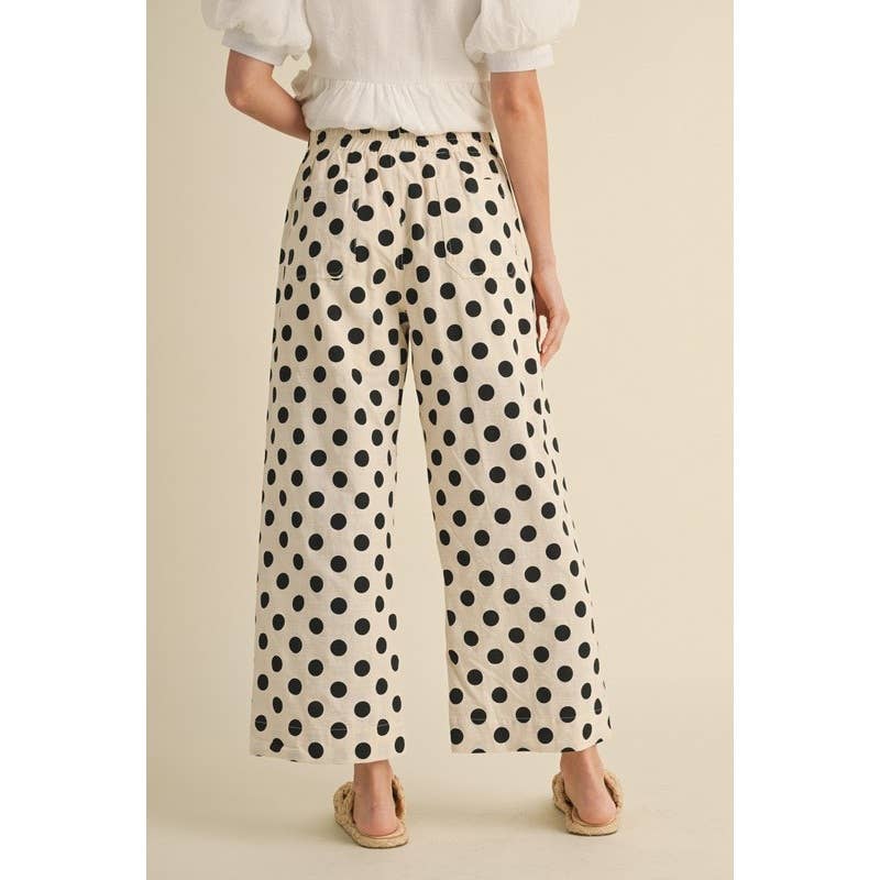 Polka Dot Wide Leg Pants