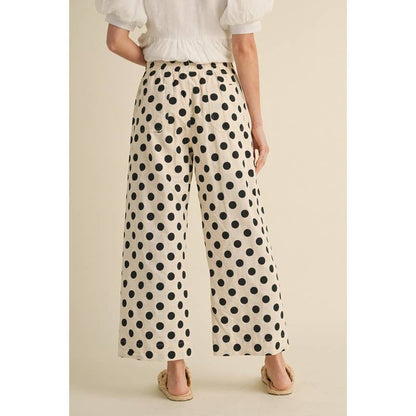 Polka Dot Wide Leg Pants