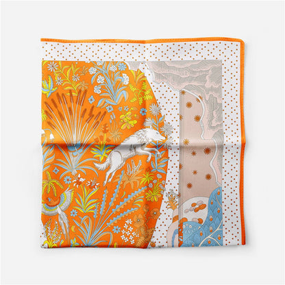 Light Blue Silk Scarf