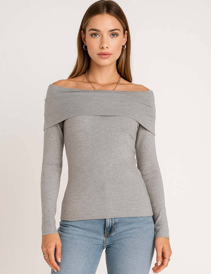 Black Off-Shoulder Top