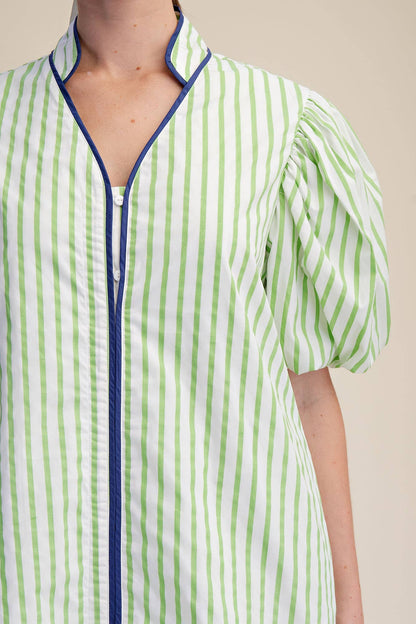Navy Striped Dress