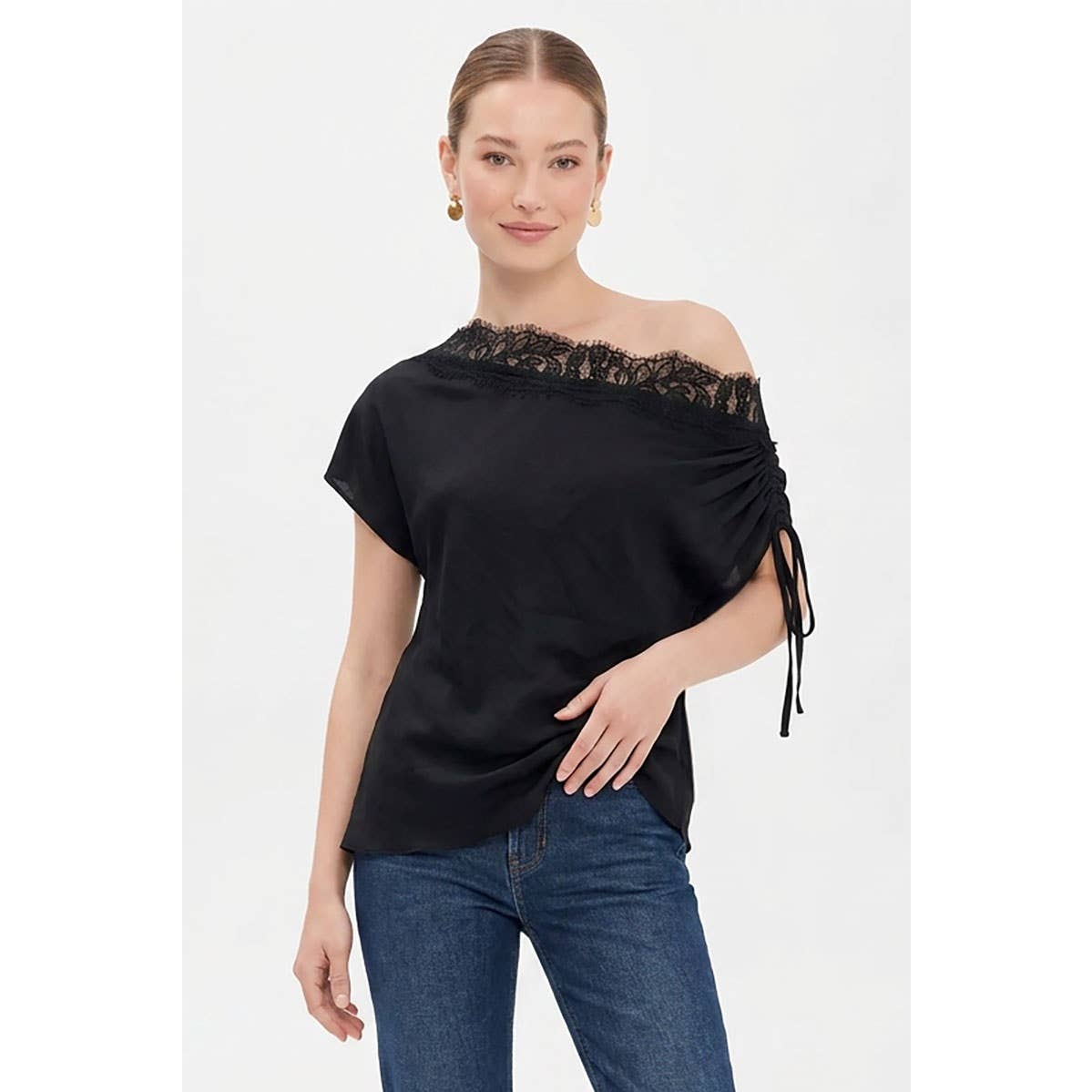 Black Off Shoulder Blouse