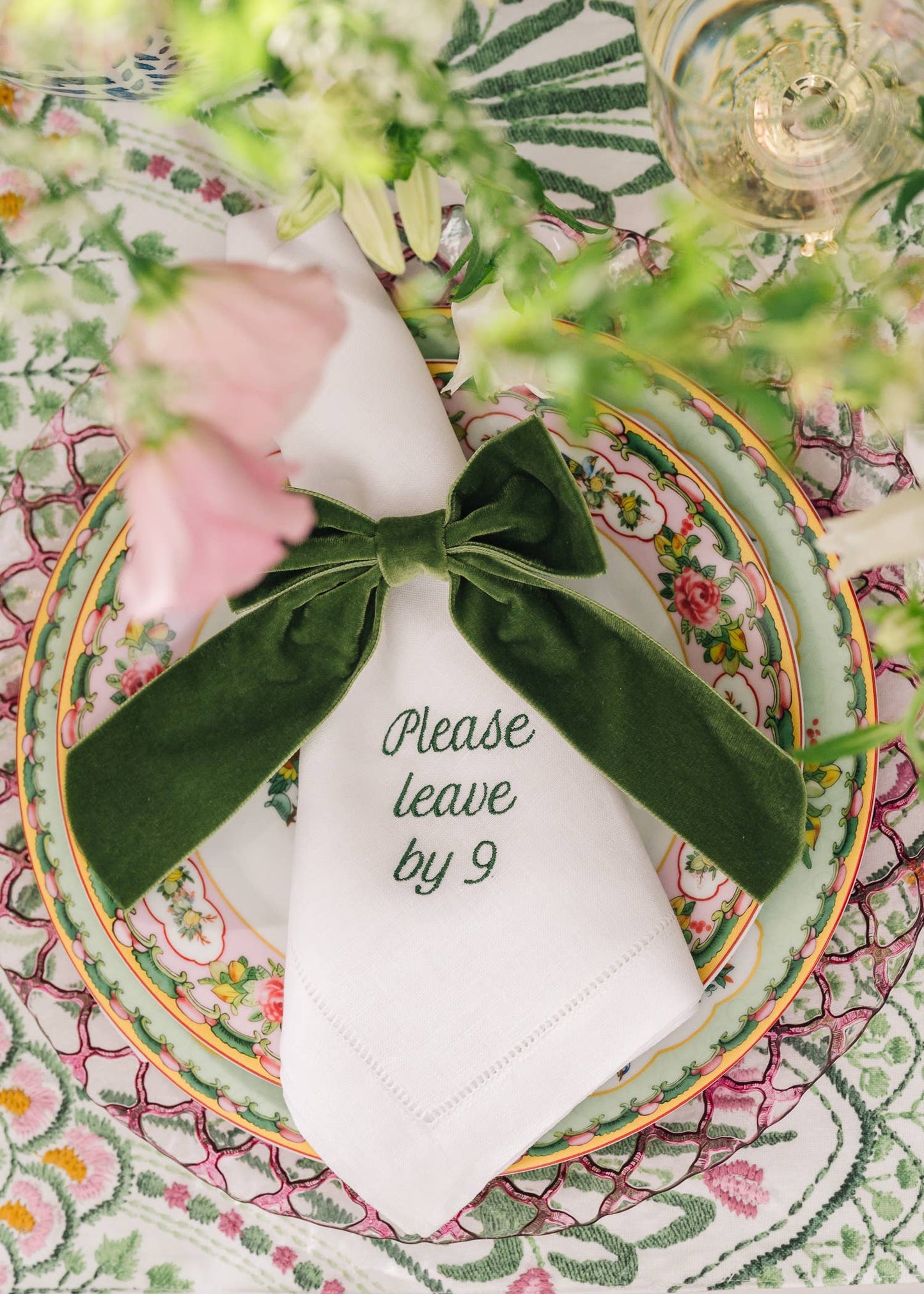 Mixed Messages Linen Dinner Napkins – Set of 12: Dusty Rose