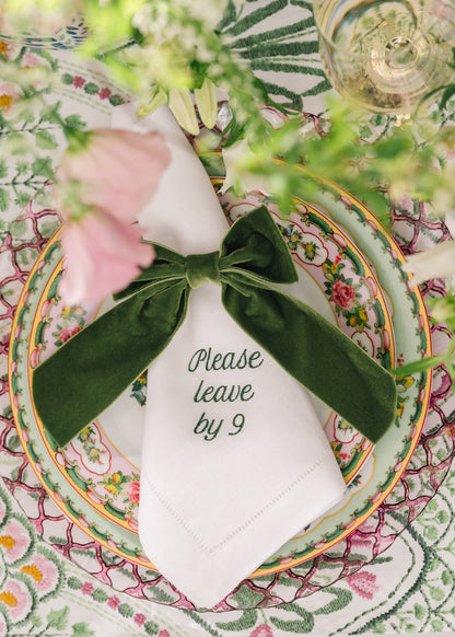 Mixed Messages Linen Dinner Napkins – Set of 12: Dusty Rose