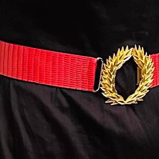 Red Leather Belt Band: 0