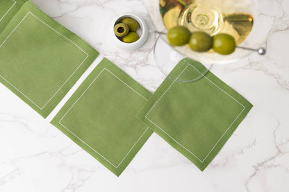 Green Cocktail Napkin Roll
