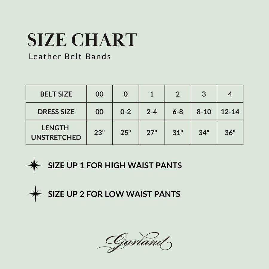 Red Leather Belt Band: 2