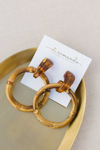 Dark Bamboo Earrings