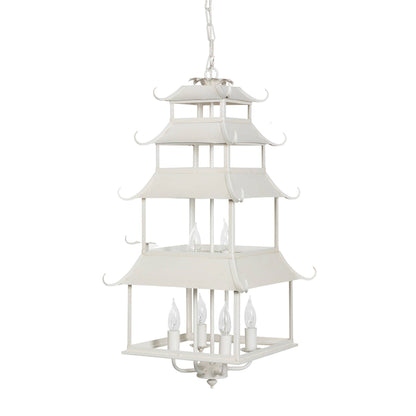 Cream Pagoda Chandelier