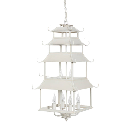 Cream Pagoda Chandelier