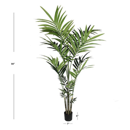 Artificial Palm Tree - 7 Feet Tall Indoor/Outdoor Decor