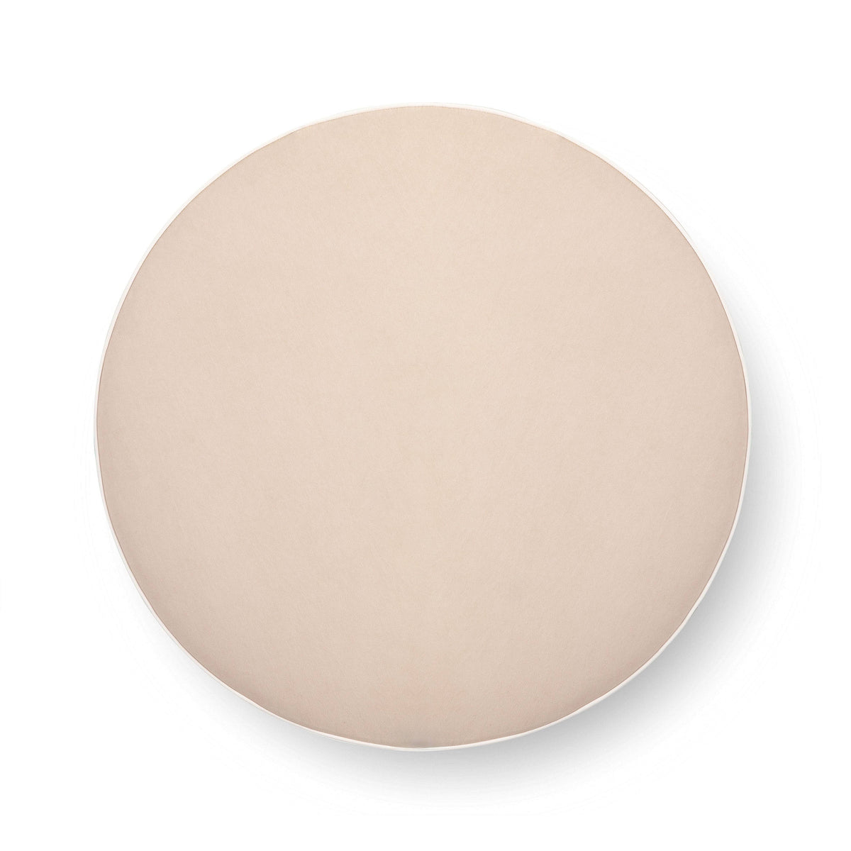 Pink Tasseled Round Ottoman