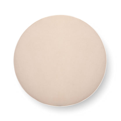 Pink Tasseled Round Ottoman
