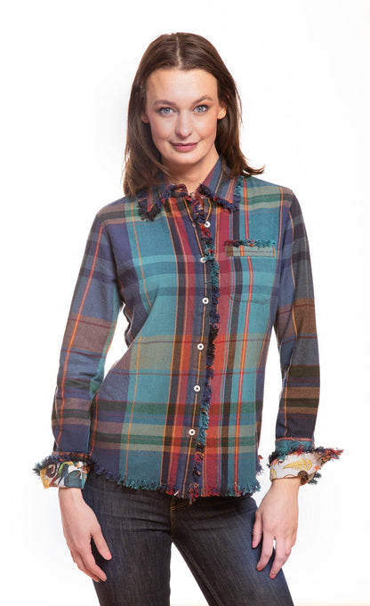 Festive Plaid Button Down