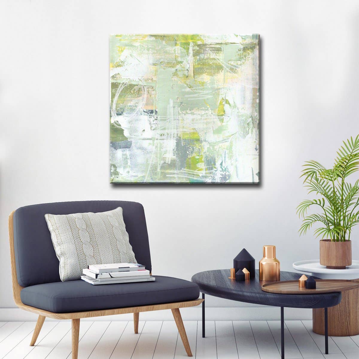 Lilly Pads & Moss Canvas:  40x40"