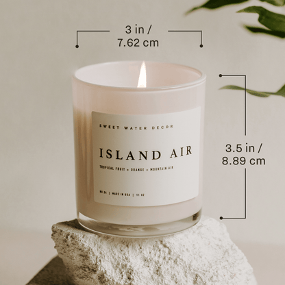 White Tea and Jasmine 11 oz Soy Candle - Home Decor
