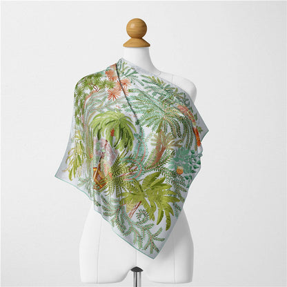 Green Silk Scarf