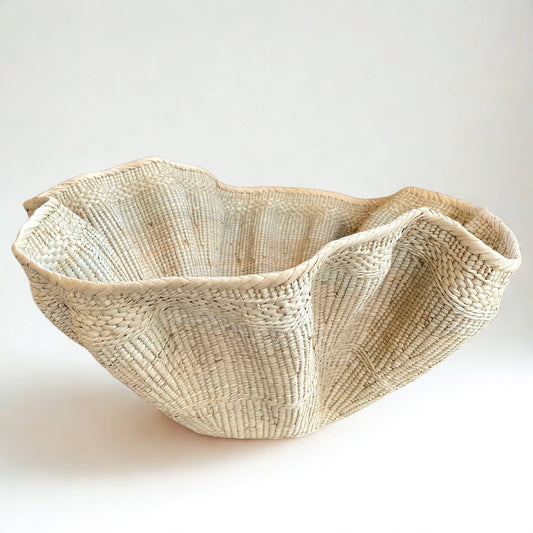 Abstract Rattan Basket - Medium