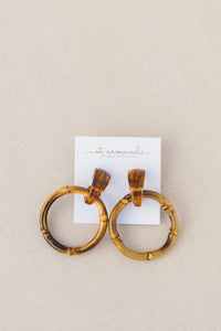 Dark Bamboo Earrings