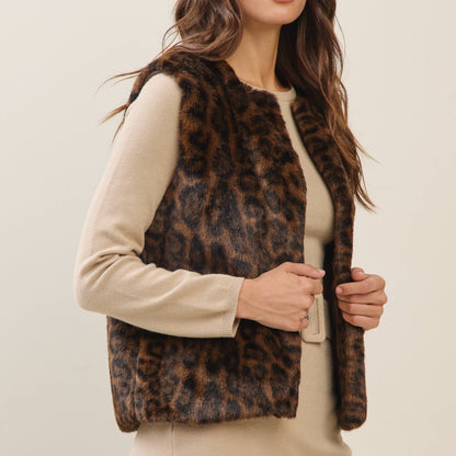 Leopard Fur Vest