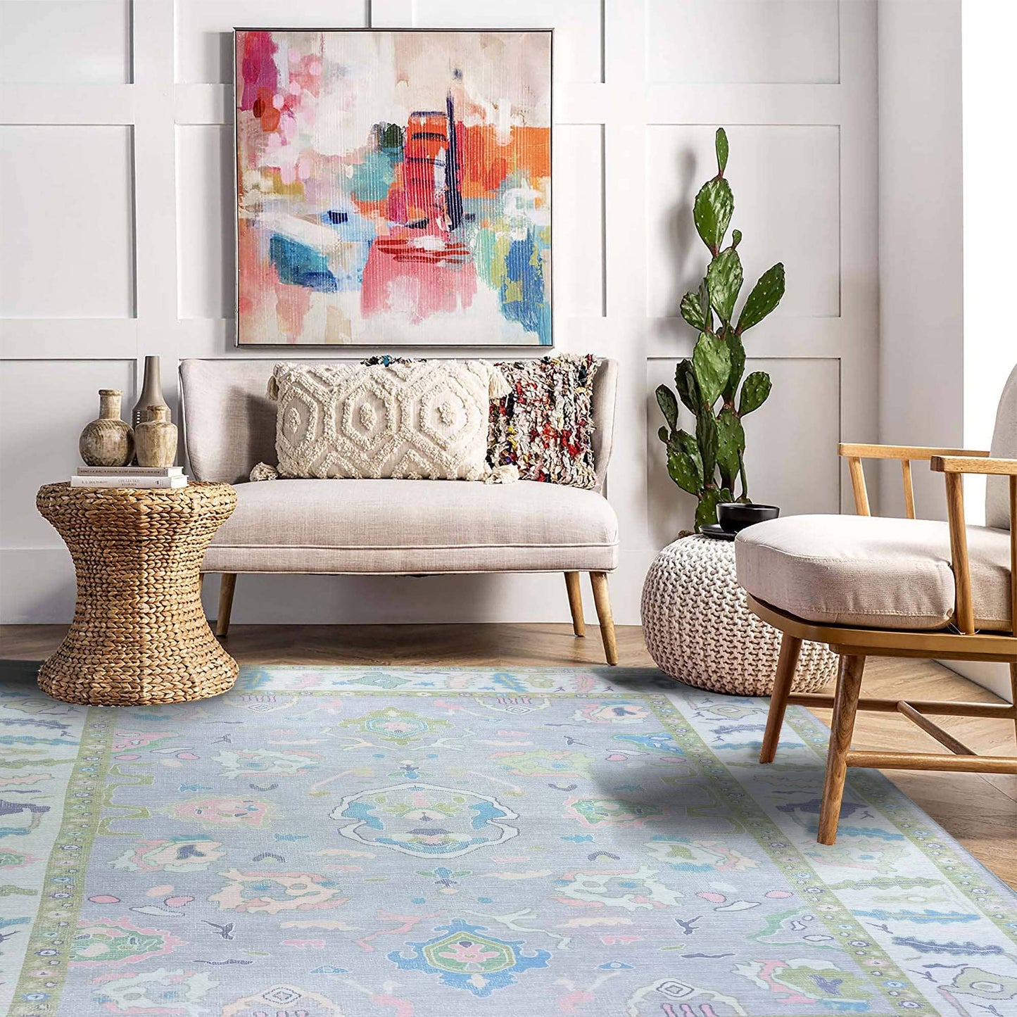 Aviana Pastel Rug 8x10’