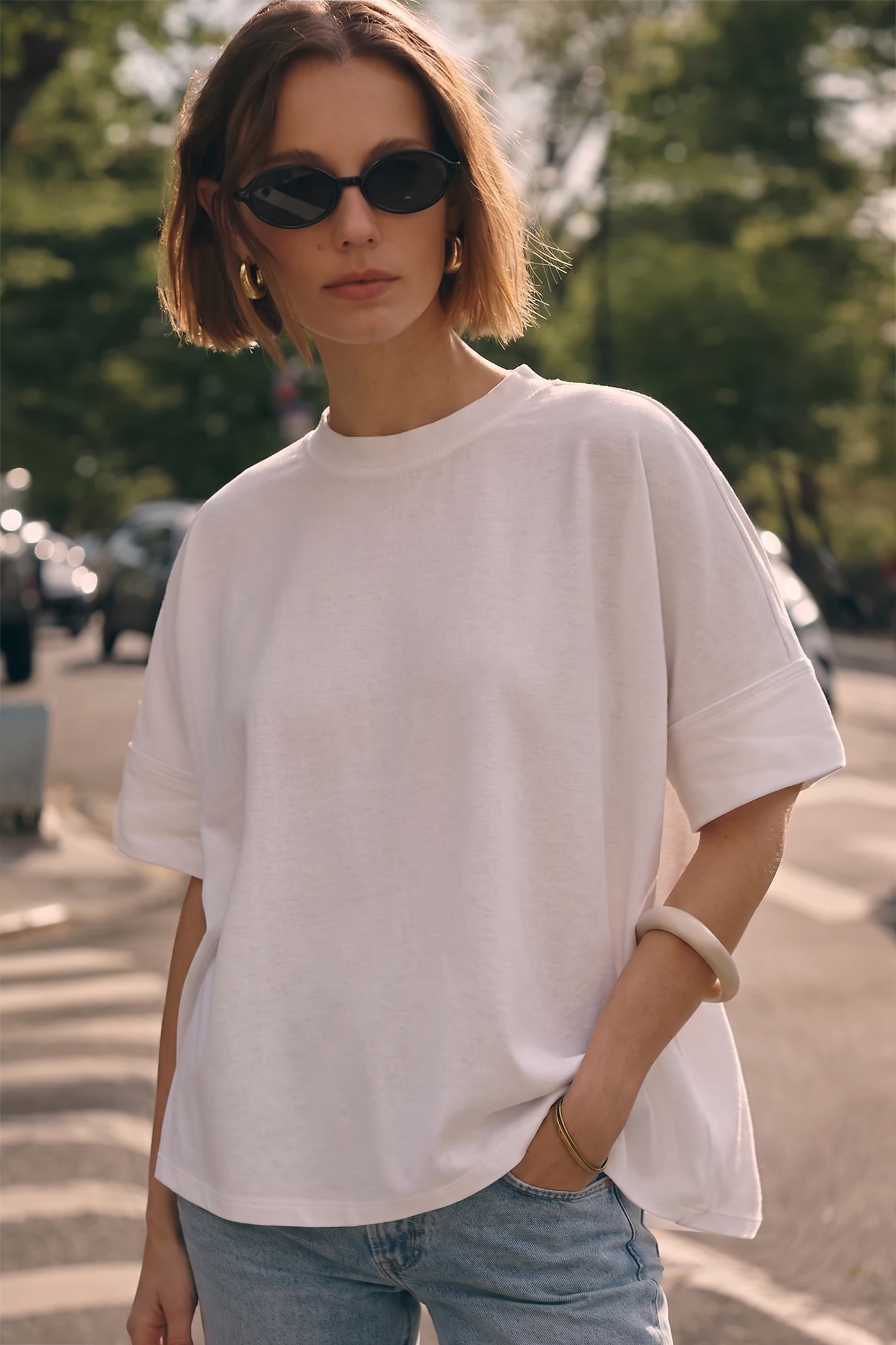 Oversized Ivory T-Shirt