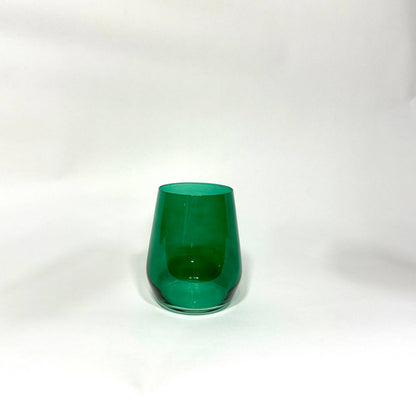 Emerald Green - Stemless Colored Wineglass