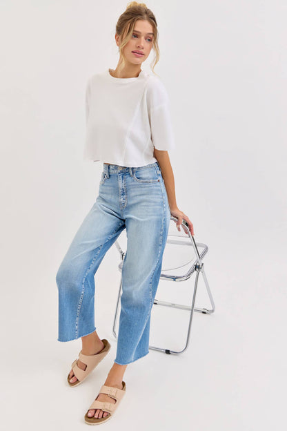 Light Wash Wide Leg Jeans
